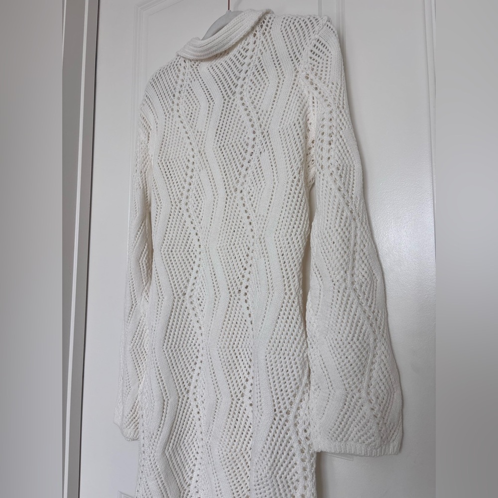 NWT Miss Lola Cream Knit Turtleneck Sweater - Picture 8 of 12